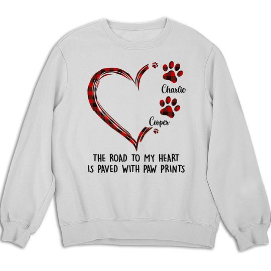 Discover Road To Heart Pattern - Personalized Custom Sweatshirt 