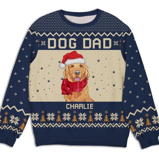 Discover Smiling Dog - Personalized Custom All-Over-Print Sweatshirt