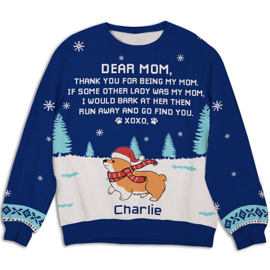 Discover Dear Dad Mom Xoxo - Personalized Custom All-Over-Print Sweatshirt