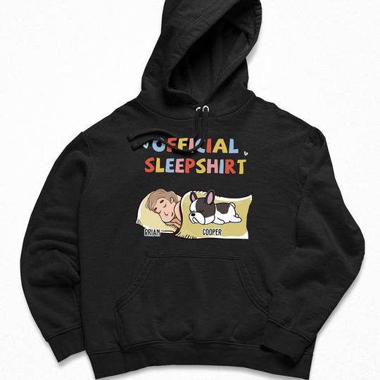 Discover Sleeping Dog Sleepshirt - Personalized Custom Hoodie