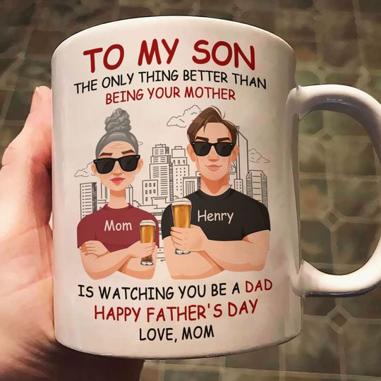 Discover Watching You Be A Dad - Personalized Mug