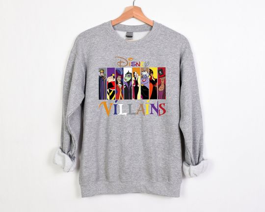 Discover Disney Halloween Villans Sweatshirts, Halloween Family Shirt, Halloween Disney Sweatshirt