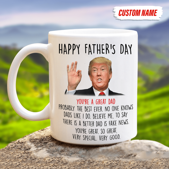 Discover Happy Father's Day You're A Great Dad Family Coffee Mug