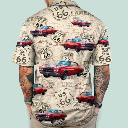 Discover Upload Your Car Photo - Personalized Vintage Hawaiian Shirt - Vintage Car Lover Gifts