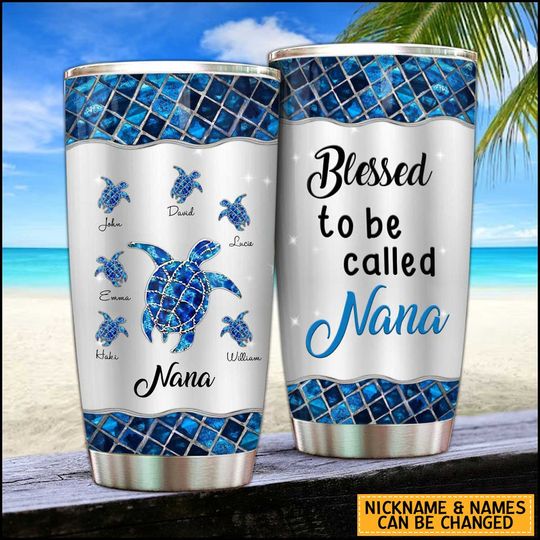 Discover Blessed to be called Nana - Personalized Stainless Steel Tumbler