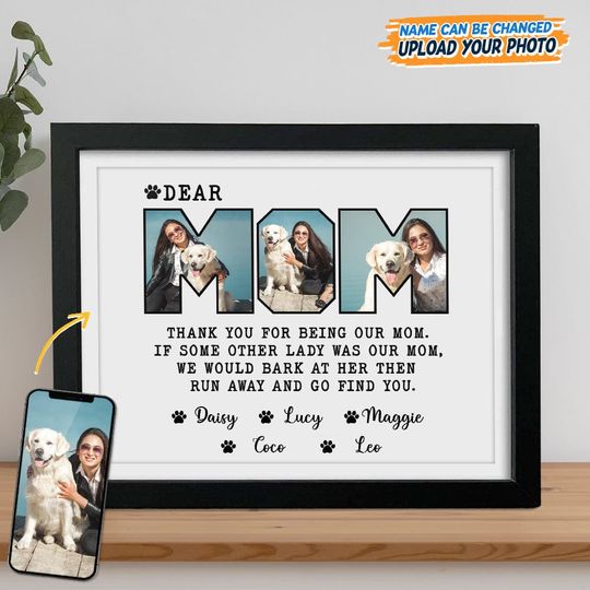 Discover Custom Photo Dear Mom Thank You For Being My Mom Picture Frame