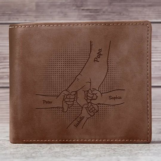 Discover I Will Protect You - Personalized Leather Wallet