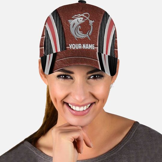 Discover Love Fishing - Personalized Classic Cap With Metal Pattern Baseball Cap 3D