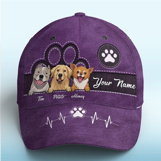 Discover Keep Calm And Love Dogs - Dog & Cat Personalized Custom Hat, All Over Print Classic Cap - Gift For Pet Owners, Pet Lovers