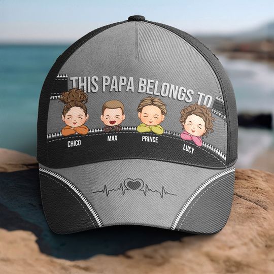 Discover This Papa Belongs To - Personalized Classic Cap