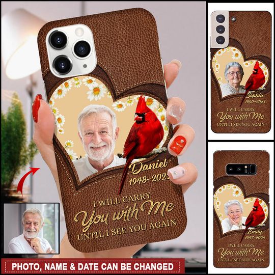 Discover Personalized Custom Photo Memorial Cardinal Bird Phone Case