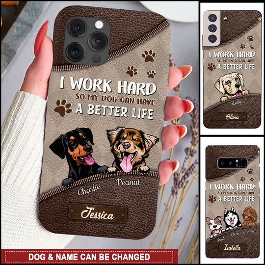 Discover Dog Mom Gift Personalized Phone Case for Dog Lovers