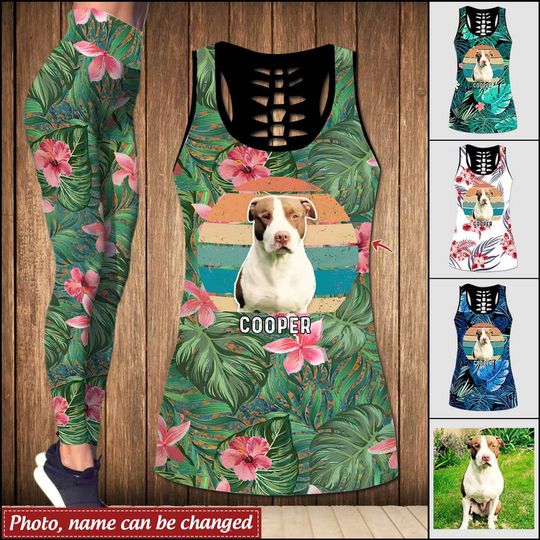 Discover Love Dogs Hawaii Personalized Combo Legging and Hollow Tanktop
