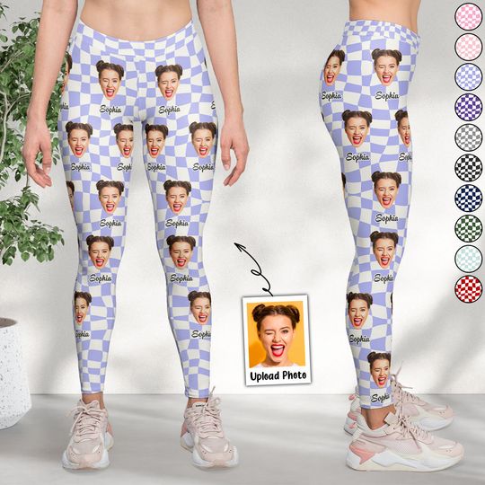 Discover Custom Funny Face - Personalized Photo Leggings