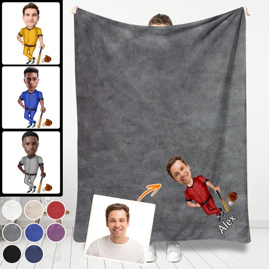 Discover Love Sports - Personalized Baseball Lover Fleece Blanket