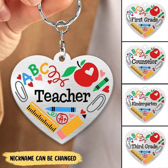 Discover Best Gift For Teachers Personalized Acrylic Keychain