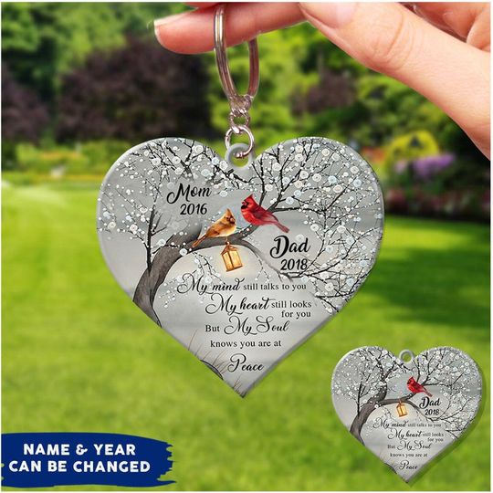 Discover My Mind Still Talks To You My Heart Still Looks For You Memory Personalized Acrylic Keychain