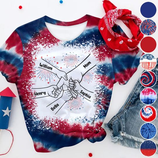 Discover Grandma's Life 4th Of July - Personalized Grandma All Over Shirt