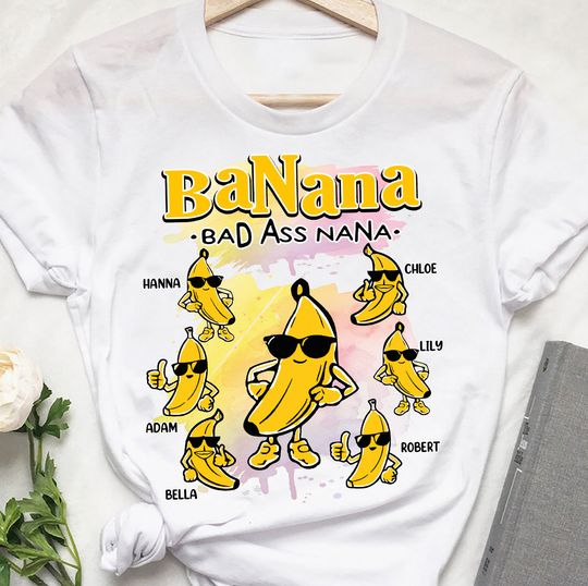 Discover Banana Nana - Personalized Grandma T-shirt