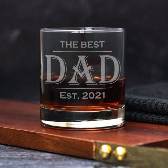 Discover The Best Dad Personalized Gift Rock Glass