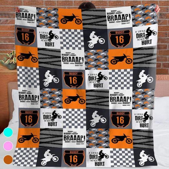 Discover A Little Dirt Never Hurt Motocross, Braaap Blanket