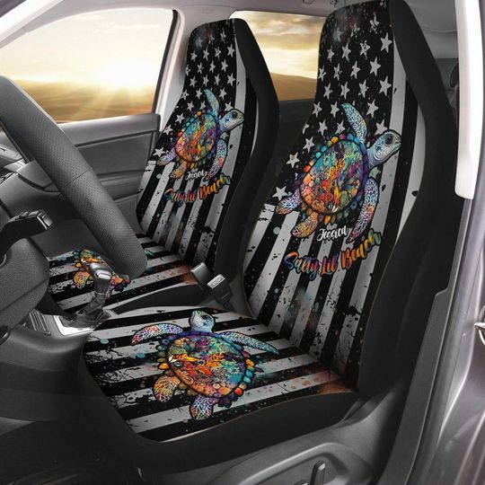 Discover Salty Lil' Beach - Personalized Turtle Seat Covers