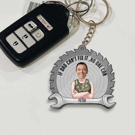 Discover If Dad Can't Fix - Gift for dad, grandpa - Personalized Keychain