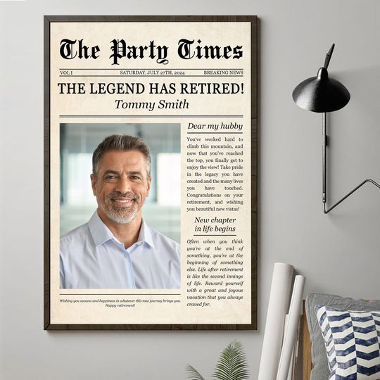 Discover Wishing You Success And Happiness Happy Retirement - Personalized Poster