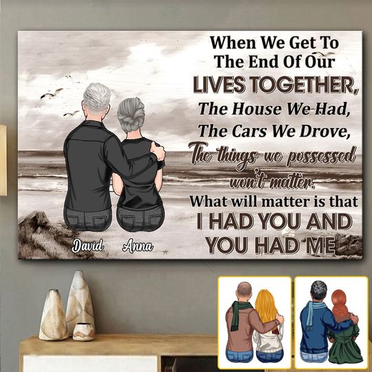 Discover Old Couple When We Get - Personalized Couple Premium Matte Paper Poster