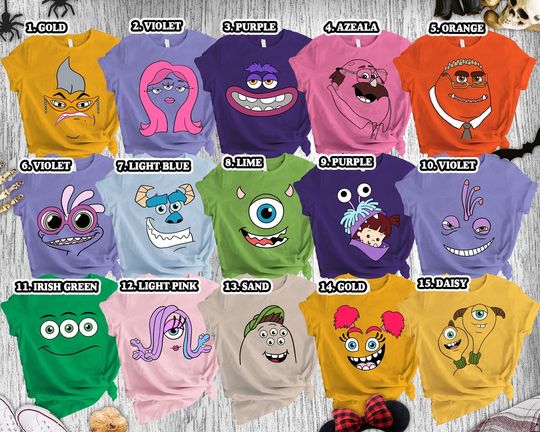 Discover Monsters Incs Costume Shirt, Monsters Incs Family Halloween Shirt