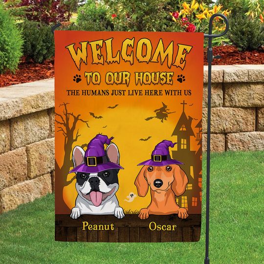 Discover We Live Here - Personalized Custom Garden Flag 