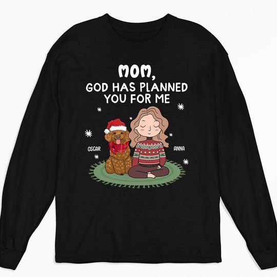 Discover God Planned Personalized Dog Parent Custom Unisex Long Sleeve Shirt