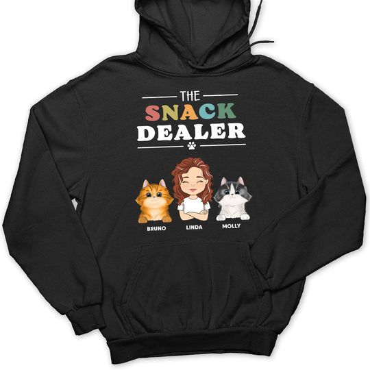 Discover Pets Snack  Funny Personalized Cats Parent Life Custom Unisex Hoodie