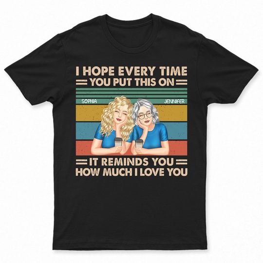Discover It Reminds You How Much We Love You Family Custom Mother's Day Personalized T-Shirt