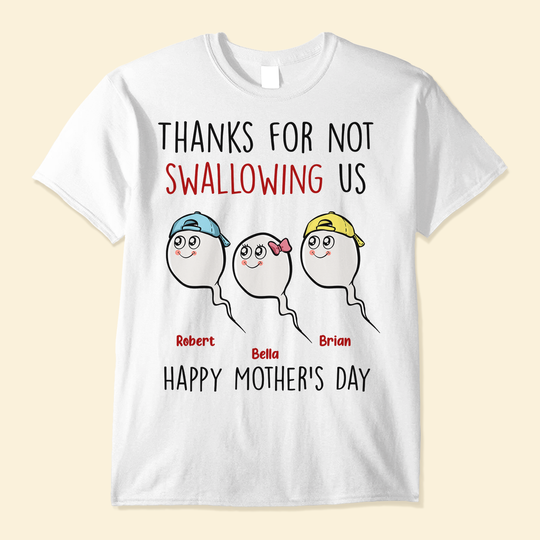 Discover Thanks For Not Swallowing Us - Personalized Shirt