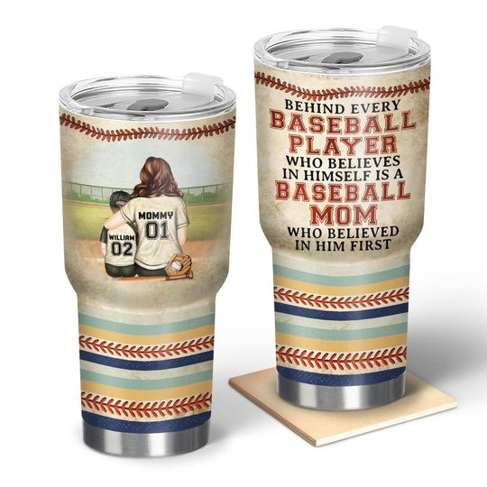 Discover Every Baseball Softball Player Who Believes In Mother's Day Custom Stainless Steel Tumbler