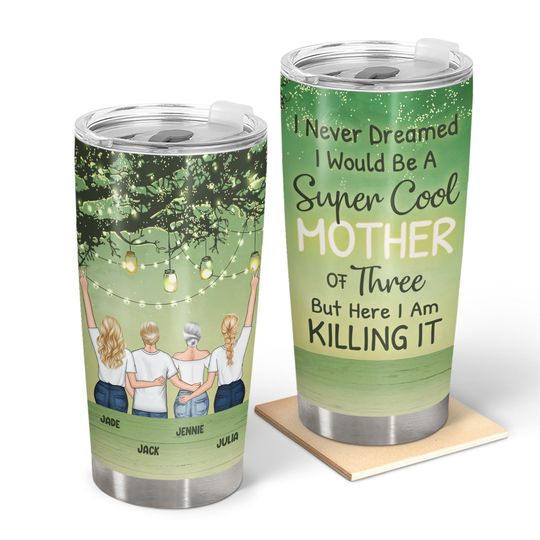 Discover Super Cool Mother Personalized Mother's Day Gift Custom Stainless Steel Tumbler