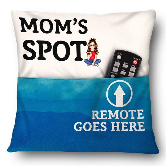 Discover Dad Mom's Spot Custom Pet Mother's Day Gift Personalized Pillow