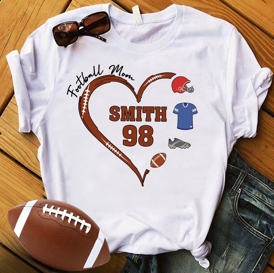 Discover Football Mom - Personalized Football T-shirt