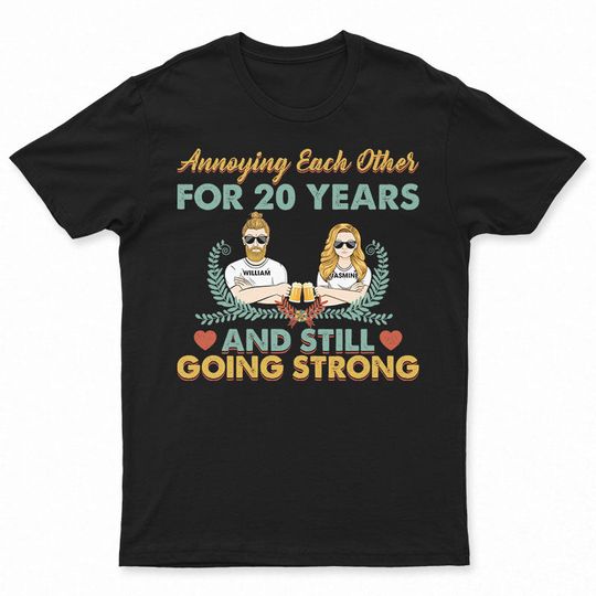Discover Family Couple Annoying Each Other Couple Custom Personalized Gift Unisex T-Shirt