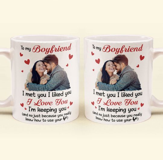 Discover I Met You, I Liked You, I Love You - Personalized Photo Mug