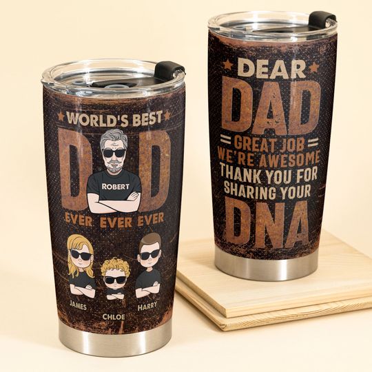 Discover Best Dad Ever Personalized Tumbler Cup