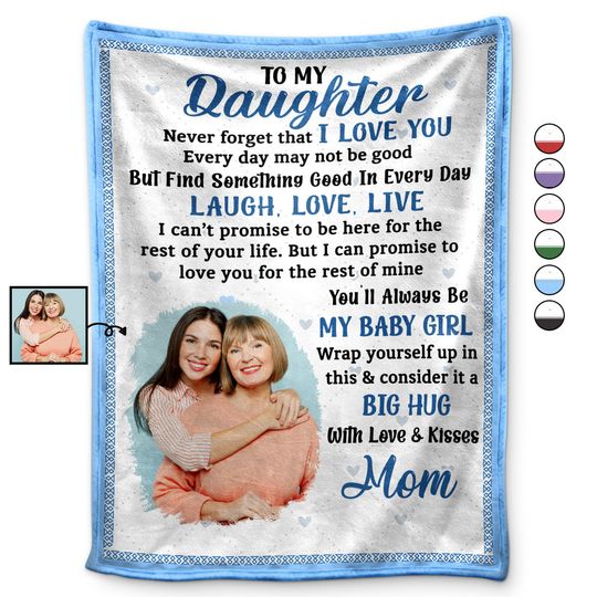 Discover Custom Photo Never Forget That I Love You Mom Custom Family Gift Personalized Blanket