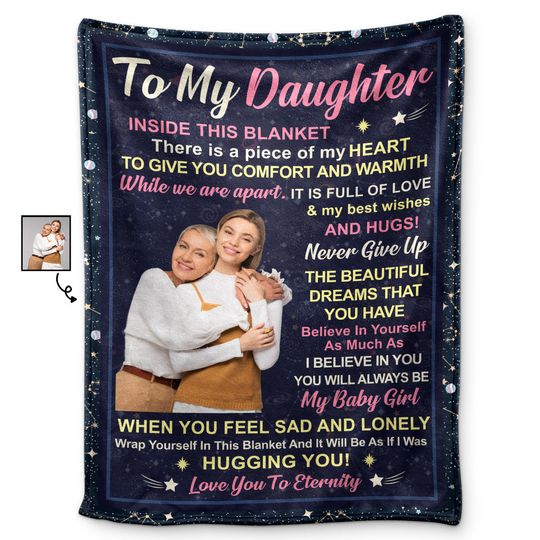 Discover Custom Photo When You Feel Sad And Lonely Wrap Yourself In This Personalized Blanket