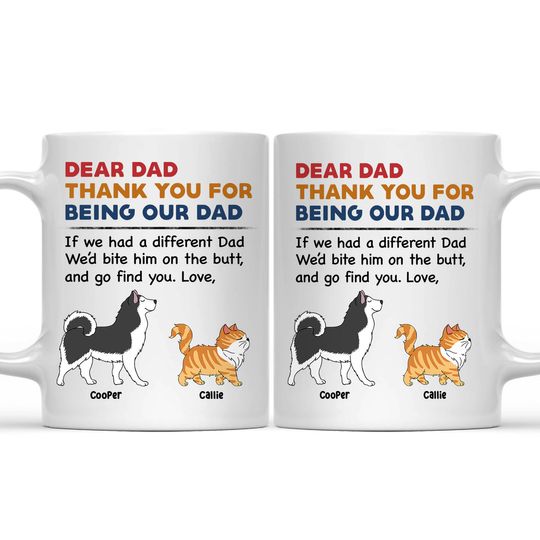 Discover Pet Thank You For Being My Mom Dad Custom Gift For Dog Lovers Personalized Mug