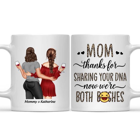 Discover Thanks For Sharing DNA Custom Gift For Family Member Personalized Mug