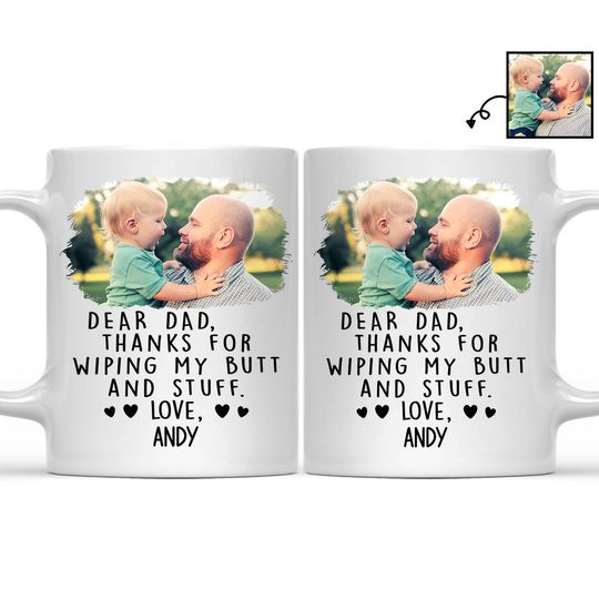 Discover Custom Image Thanks For Wiping My Butt And Stuff Custom New Mom Gift Personalized Mug