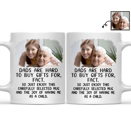 Discover Custom Upload Photo Family Are Hard To Buy Gifts For Father Grandpa Personalized Mug