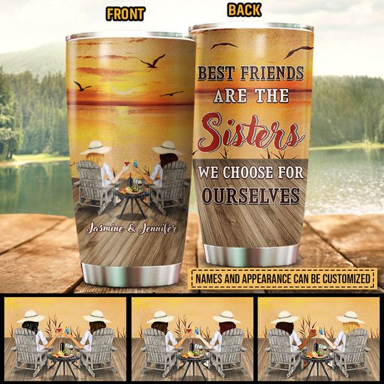 Discover Lakes Bestie Choose For Ourselves Custom For Bestie Personalized Stainless Steel Tumbler