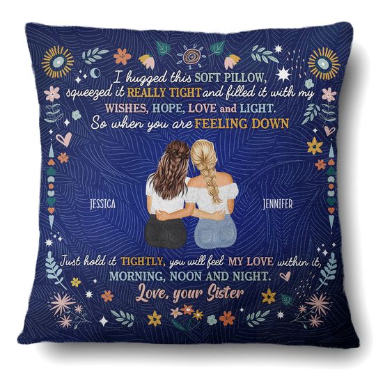 Discover Just Hold It Tightly Custom Gift For Sisters And Best Friends Personalized Pillow